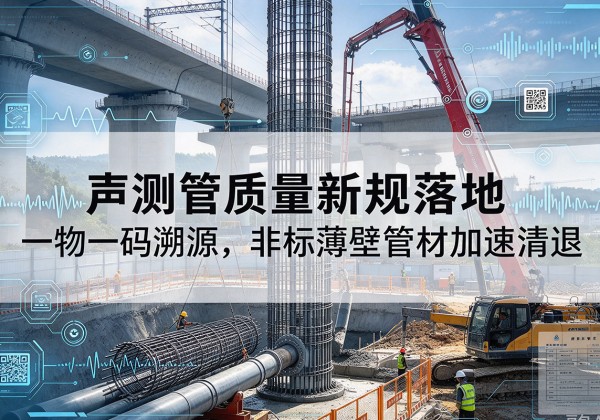 和顺声测管质量新规落地，一物一码溯源，非标薄壁管材加速清退