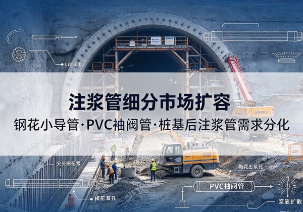 和顺注浆管细分市场扩容，隧道钢花小导管、PVC 袖阀管、桩基后注浆管需求分化